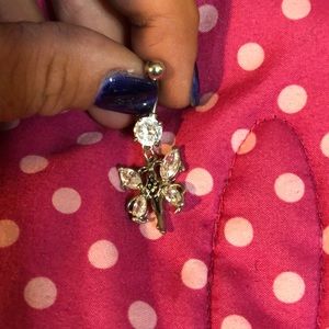 Fairy Belly Button Ring Cubic Stainless Steel